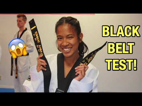 My 1st Dan Black Belt Test | (World Taekwondo)